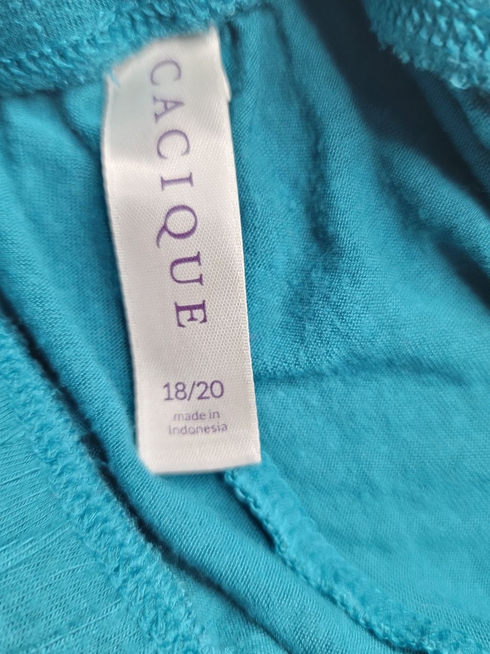Cacique Teal Lace-Trim Sleep Cami and Shorts Set Size 3X - Picture 4 of 4